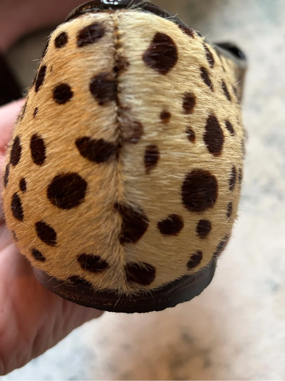 Tory Burch Leopard-Print Ballet Flats in Tan and Black with Logo Bow